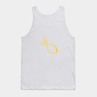 Inky Lemons - Yellow Tank Top